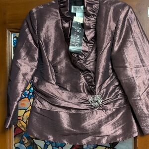 Sophisticated Metallic Blouse by J. R. Nites